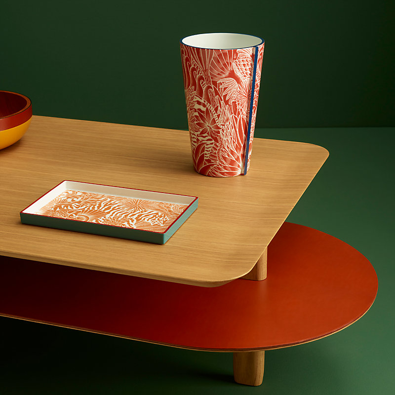 Perimetre Zebre Camoufle high vase, large model | Hermès Singapore